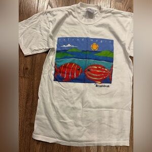 Vintage 90s Carnival Cruise Ship T Shirt Single Stitch Men M